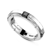 Ring Zancan Man  Insignia 925 in Silver Onice ESA096-NE - ESA096-NE